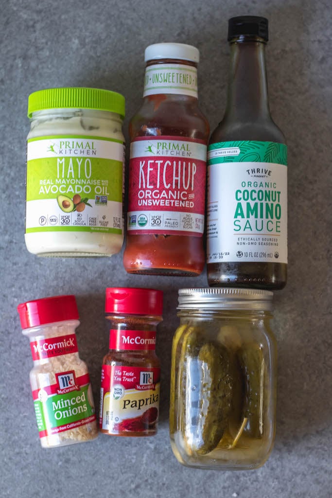 ingredients in Whole30 homemade special sauce