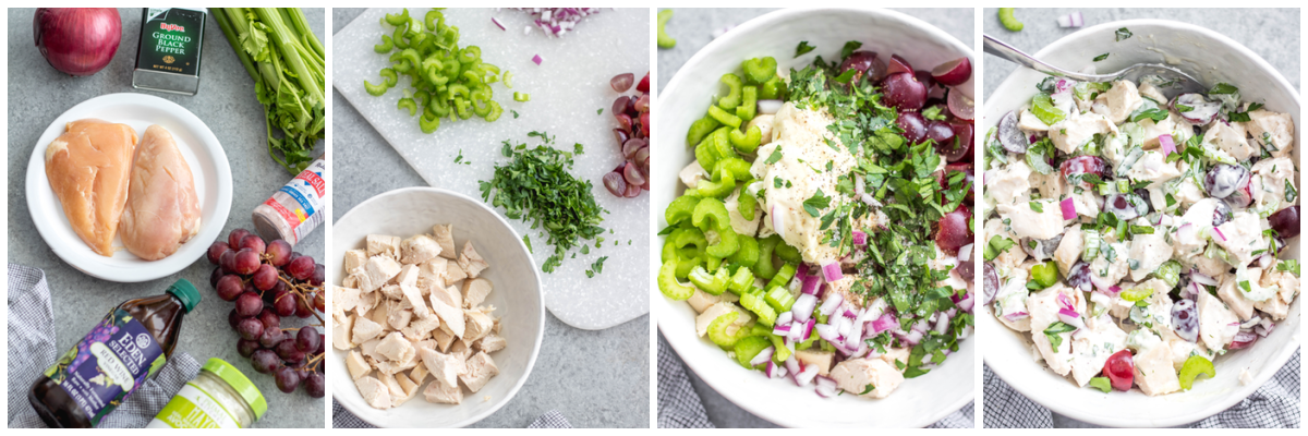 whole30 classic chicken salad cooking process