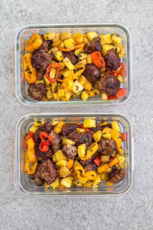 Sheet Pan Sausage and Veggies (Whole30 Paleo) • Tastythin