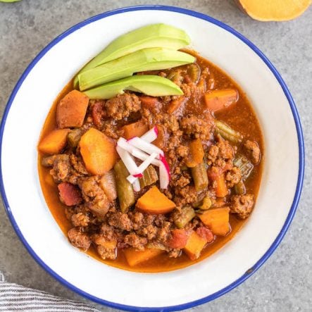 Slow Cooker Sweet Potato Chili: Whole30, Paleo, Gluten-Free