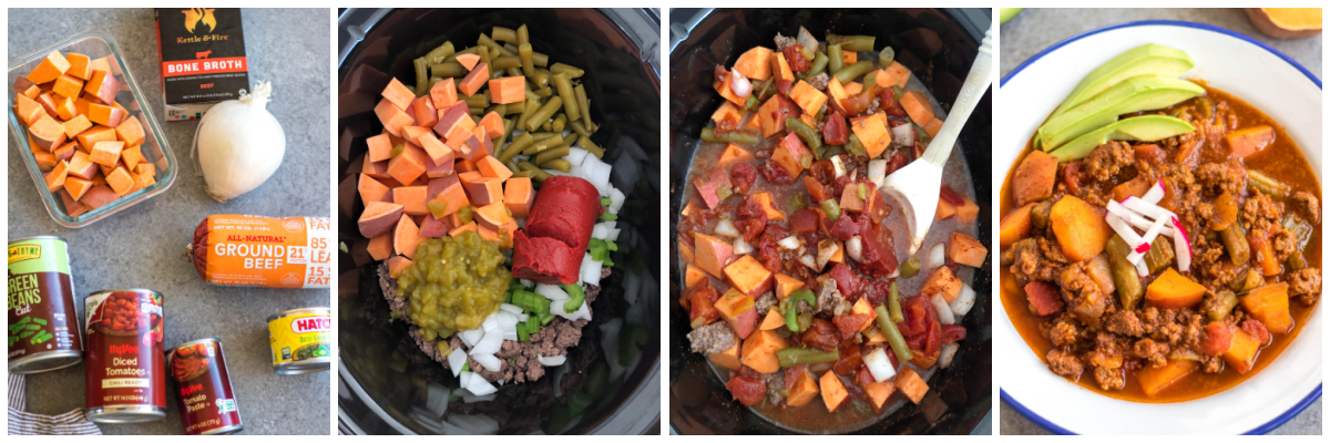 Whole30 Slow Cooker Sweet Potato Chili Recipe Cooking Process