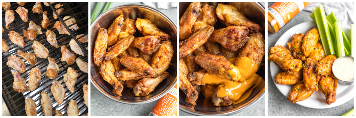 whole30 smoked buffalo chicken wings cooking process