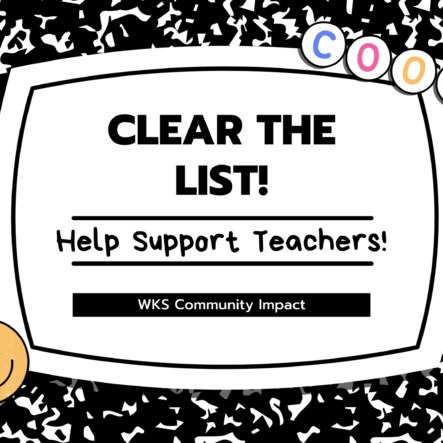 We Love Teachers! Let’s Clear Their Lists!