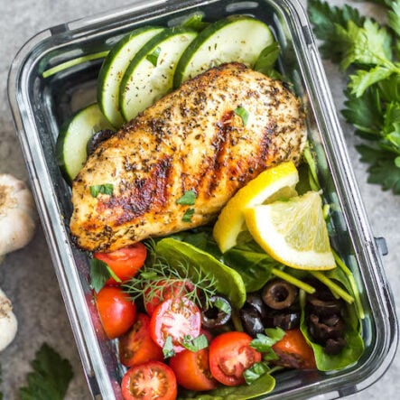 Grilled Greek Chicken Bowls: Whole30, Paleo, Low Carb, GF