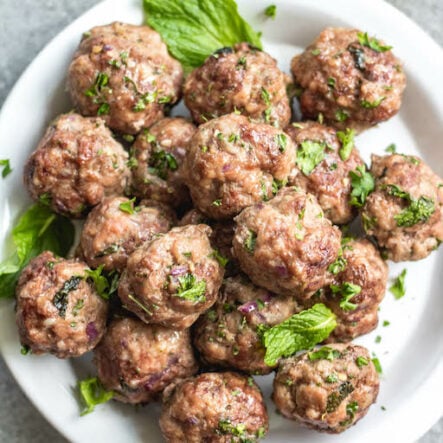 Easy Greek Meatballs: Whole30, Paleo, Keto, Gluten-Free