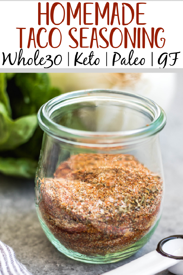 Salt Free Taco Seasoning Recipe (Paleo, Keto, Whole 30)