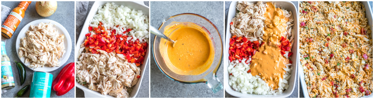 buffalo chicken casserole cooking process