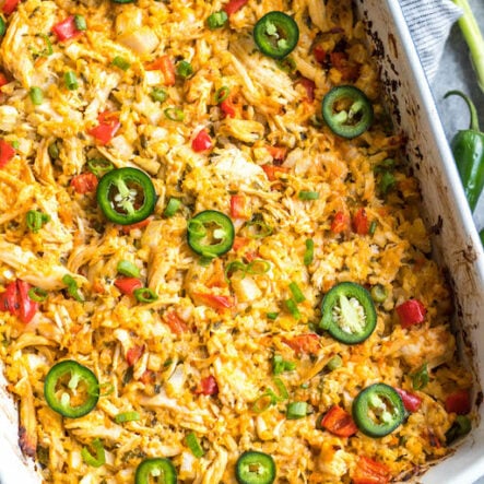 Jalapeño Buffalo Chicken Casserole: Whole30, Keto, Paleo, GF