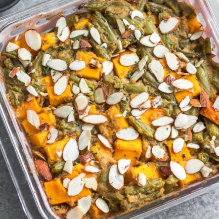 Butternut Squash Green Bean Casserole: Whole30, Paleo, Gluten-Free