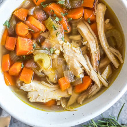 Leftover Turkey Vegetable Soup: 30 Minutes, Whole30, Paleo, Gluten-Free