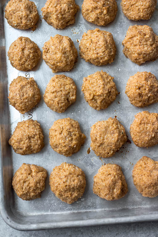 vegetarian meatballs cooking process