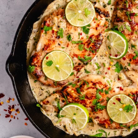 Coconut Lime Chicken Skillet: Whole30, Gluten Free, Dairy Free, Low Carb