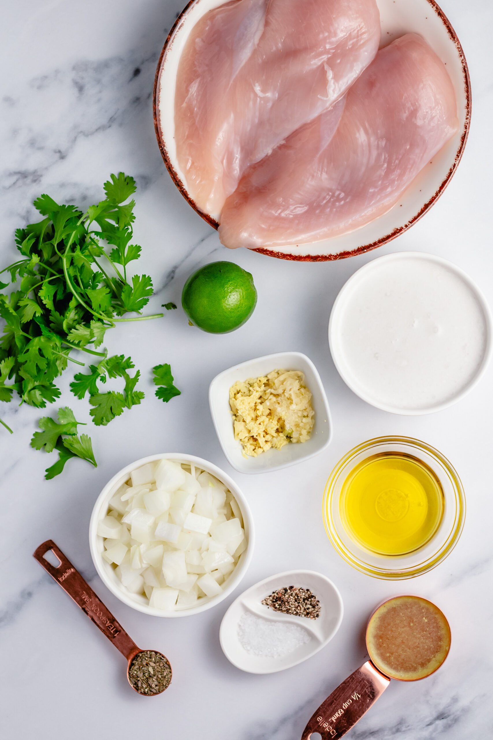 Whole30 coconut lime chicken skillet ingredients