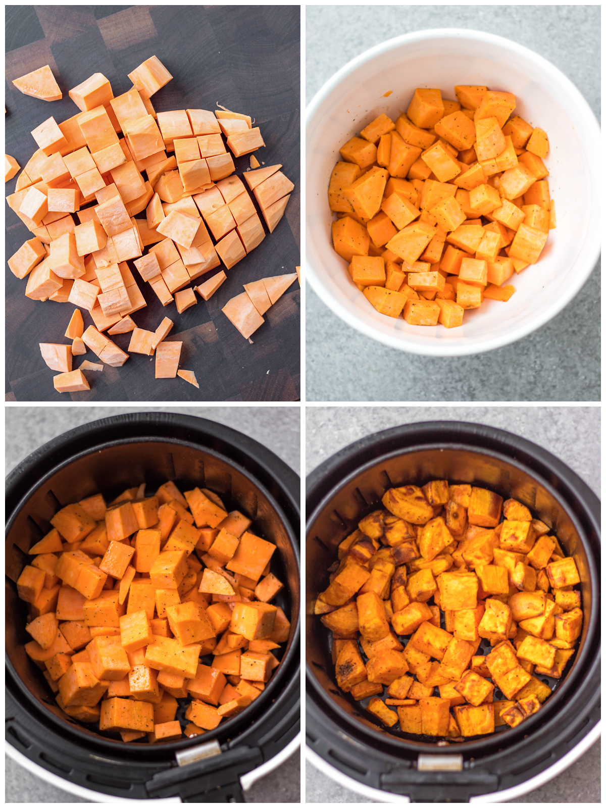 whole30 air fryer roasted sweet potatoes cooking instructions step by step