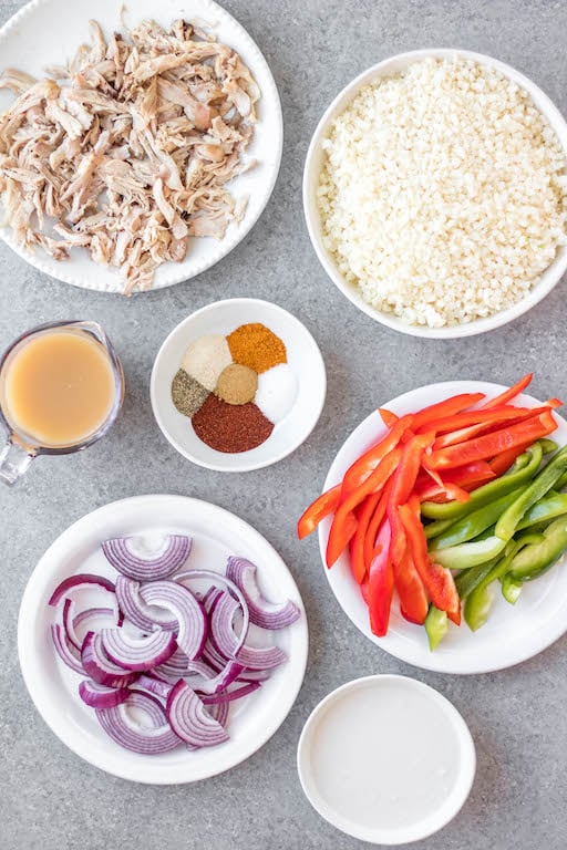 Whole30 chicken fajita casserole ingredients