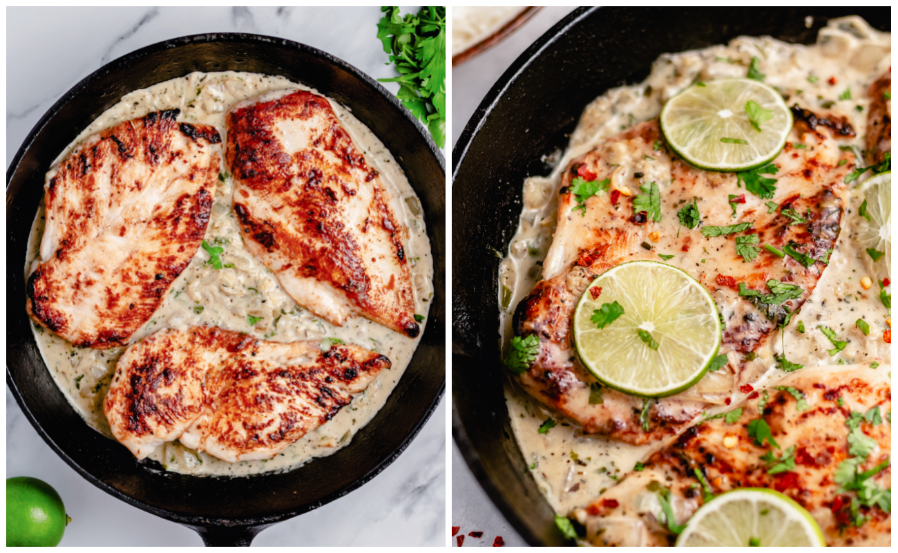 Whole30 coconut lime chicken skillet step by step cooking instructions