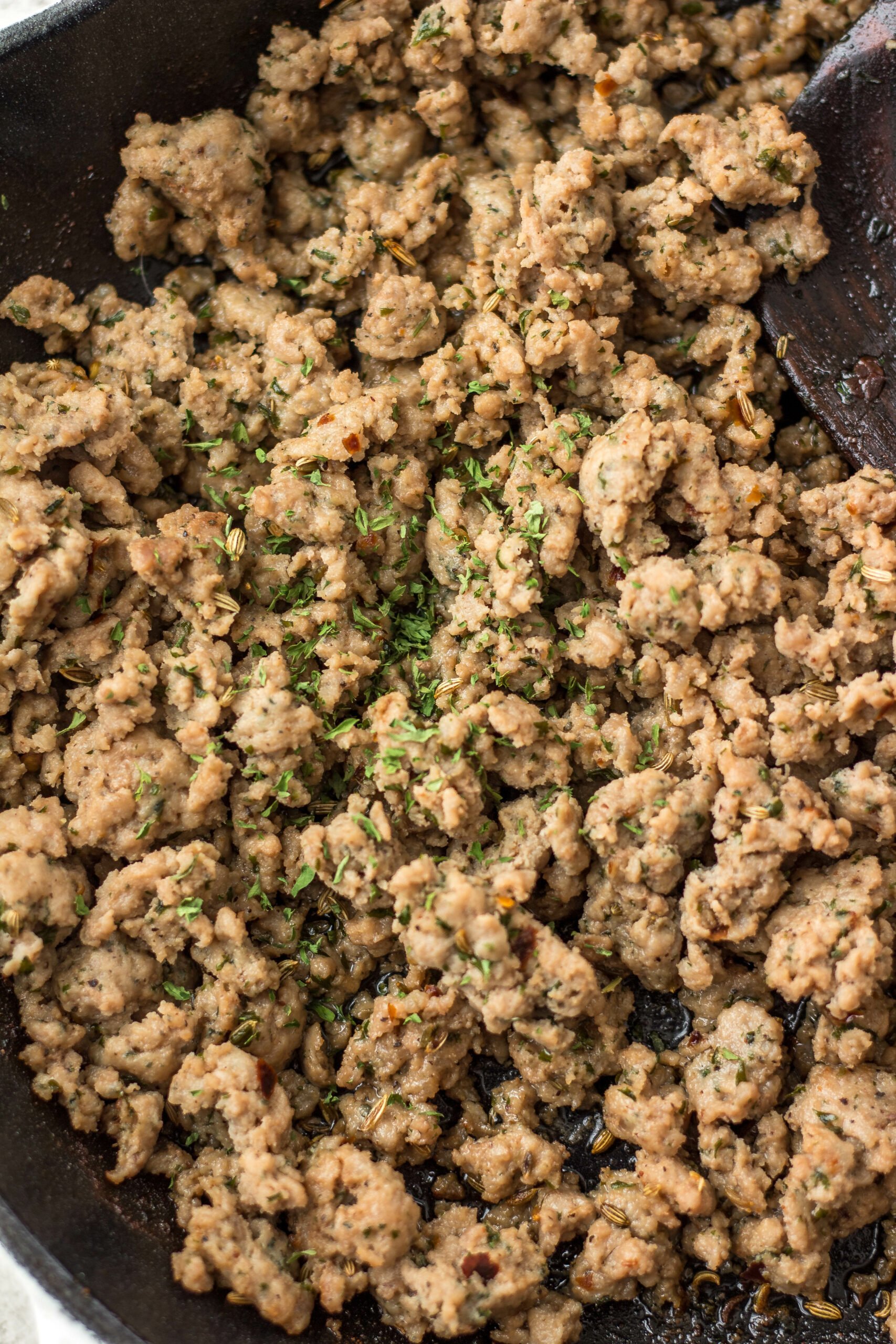 This homemade italian sausage is  Whole30 and paleo. It is gluten free and sugar free and is the best way to have a healthy Italian sausage on hand. This recipe uses a few staple ingredients you likely already have on hand and is fast and easy to make. Plus it can be frozen for later or used right away! Stop looking for paleo italian sausage at the store and make your own! #Whole30recipes #healthyporkrecipes #glutenfreepork