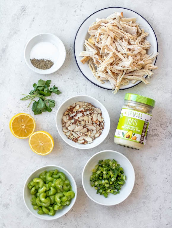 shredded chicken salad ingredients