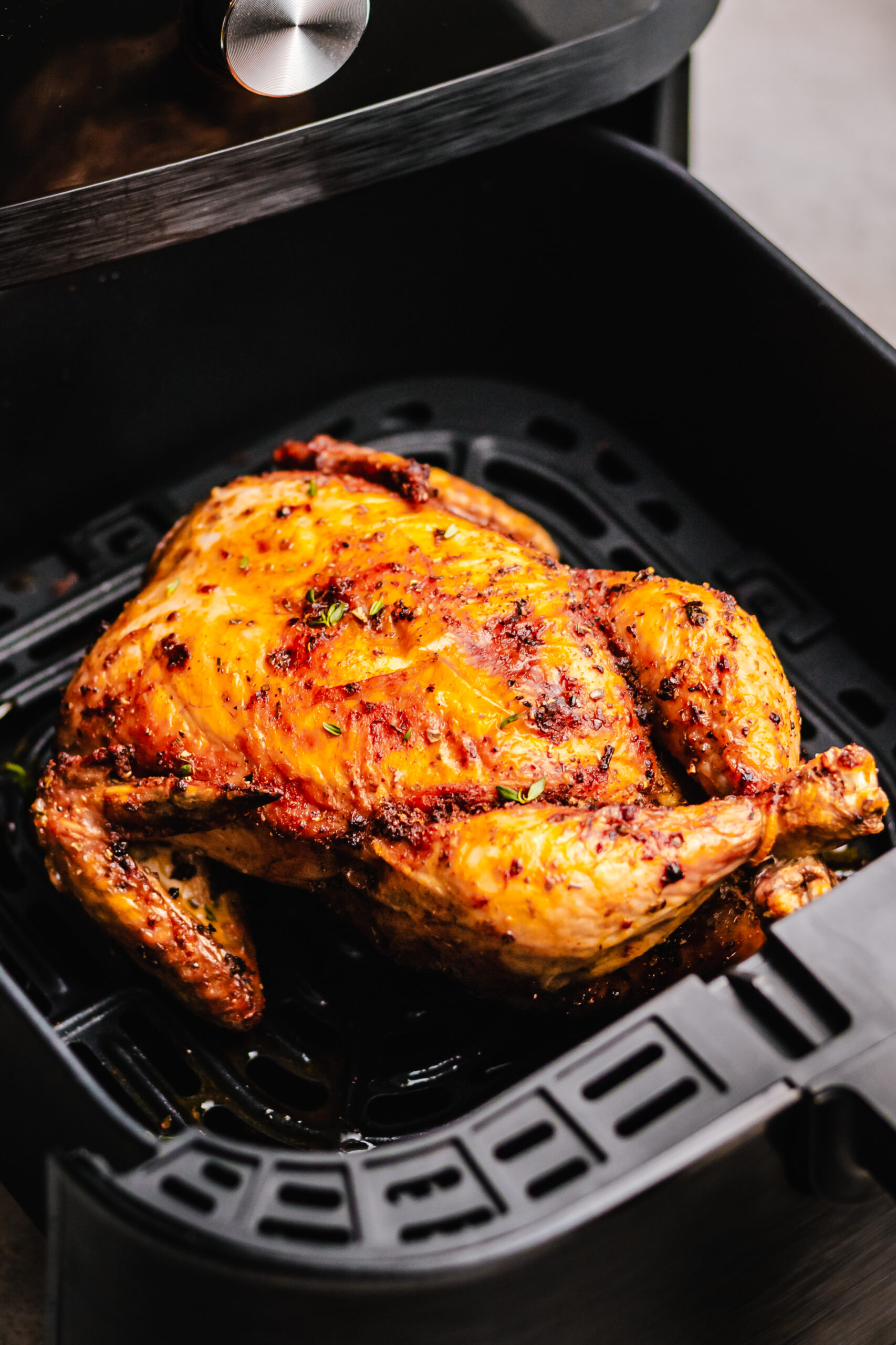 air-fryer-cornish-hen-process