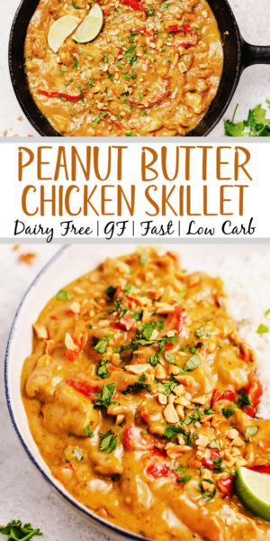 Peanut Butter Chicken Skillet - Whole Kitchen Sink
