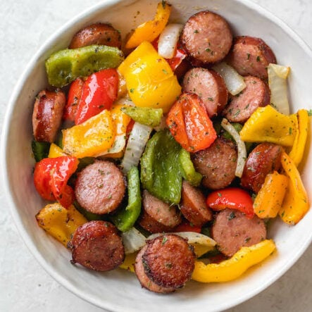 Air Fryer Sausage and Peppers