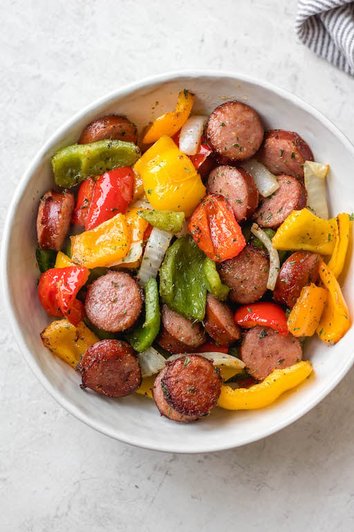 air-fryer-sausage-and-peppers