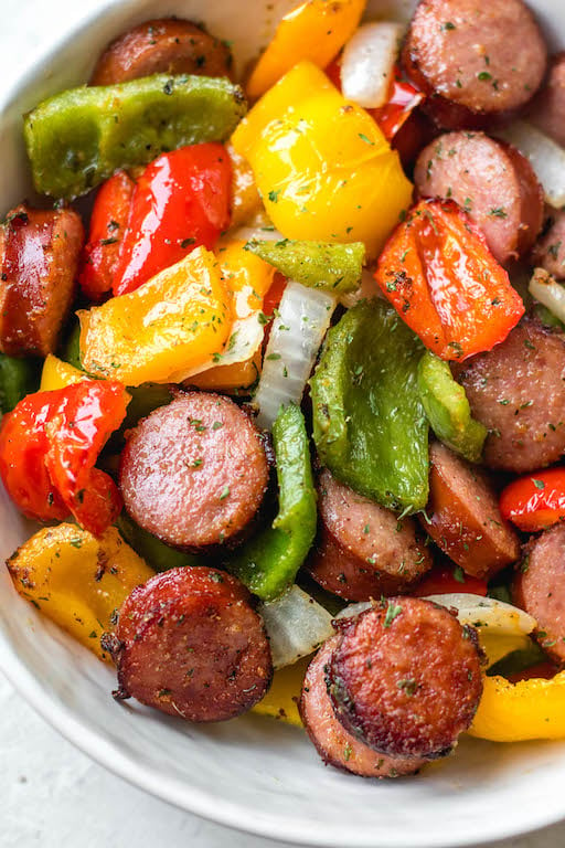 air-fryer-sausage-and-peppers