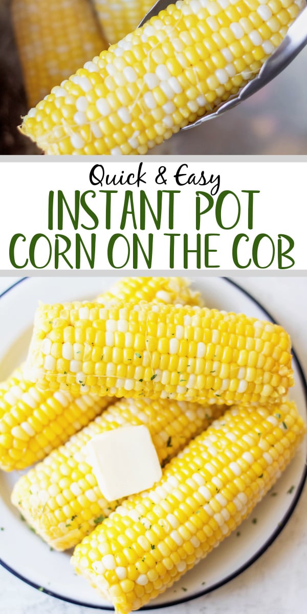 Yes! You can cook corn on the cob in the instant pot! In fact, instant pot corn on the cob is one of the easiest ways to do it. It gives you juicy, plump kernels that turn out perfectly every time, and it's done in under 15 minutes. This is an easy, healthy vegetable side dish that you can enjoy on the cob, or cut off of the cob for a variety of other recipes and sides. Cooking corn on the cob in an instant pot is a great family-friendly side that will make a tasty addition to any summer BBQ #instantpotcorn #cornonthecob #summerrecipes