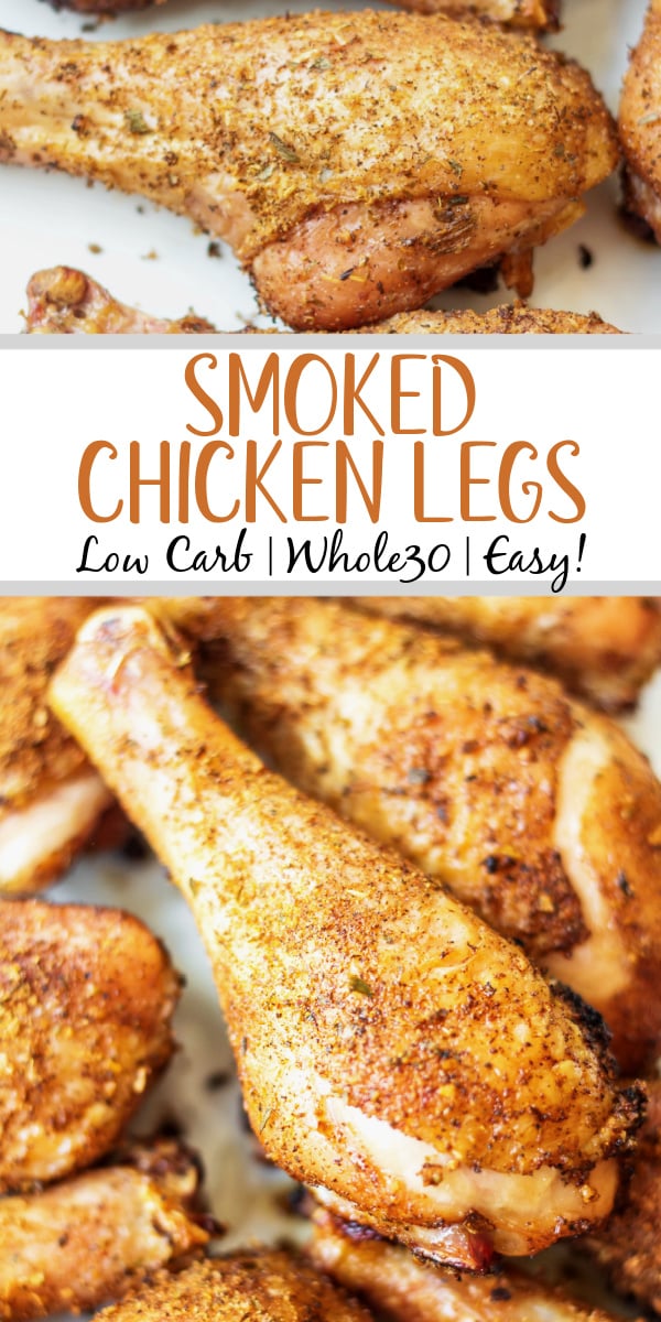 Having a go-to smoked chicken legs recipe is a must have for summer. These smoked chicken legs use very few staple ingredients and is gluten free and dairy free. It's the perfect choice for a gathering, or for meal prep because it is super easy and fast. Smoked chicken drumsticks are a favorite for kids and adults alike and will be a versatile addition to your summer smoking. #smokerrecipes #chickenlegs #glutenfreerecipes #dairyfreerecipes #smokedchickenlegs #chickendrumsticks