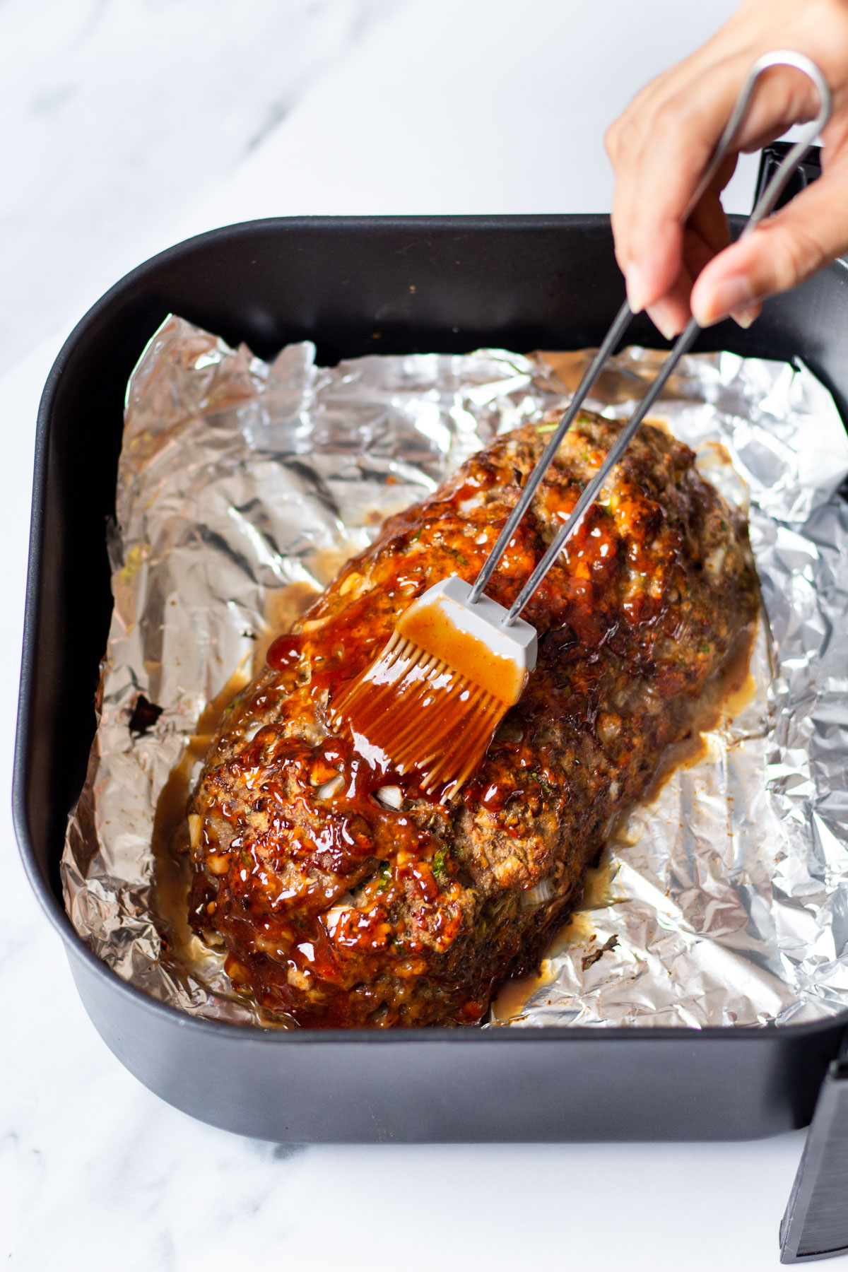 air-fryer-meatloaf-process