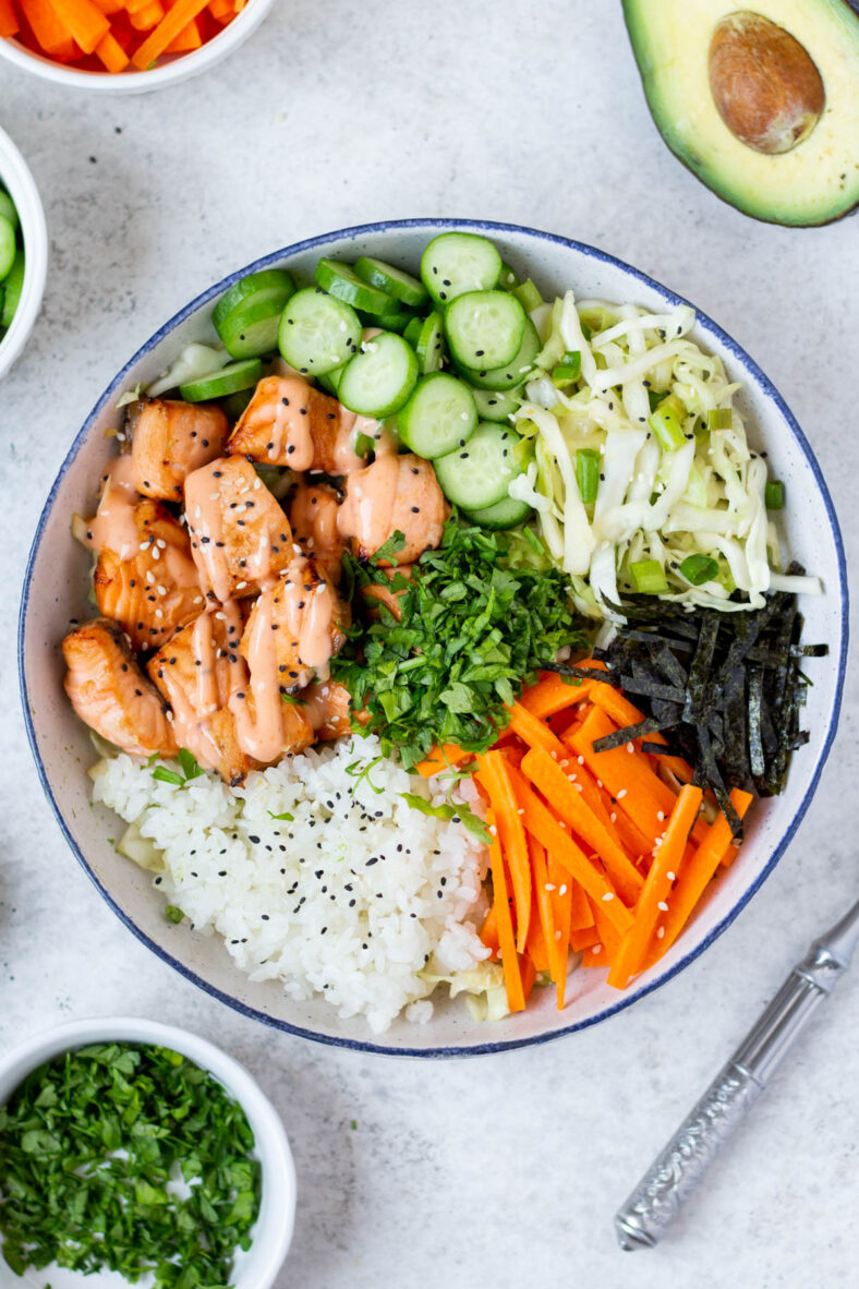 Spicy Salmon Bowl Whole Kitchen Sink