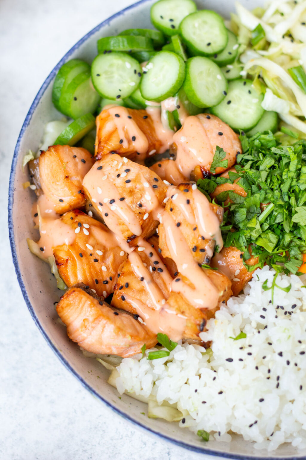 Spicy Salmon Bowl Whole Kitchen Sink