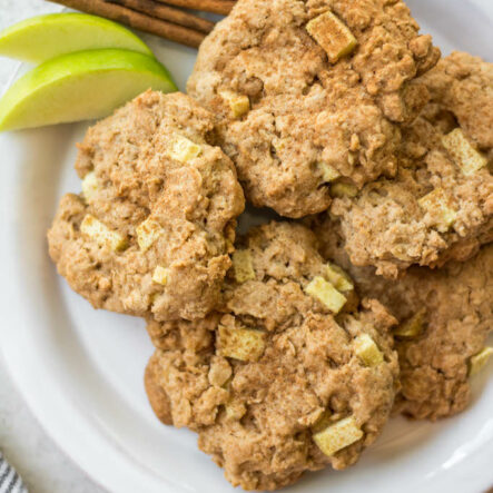 Gluten Free Apple Cinnamon Oatmeal Cookies