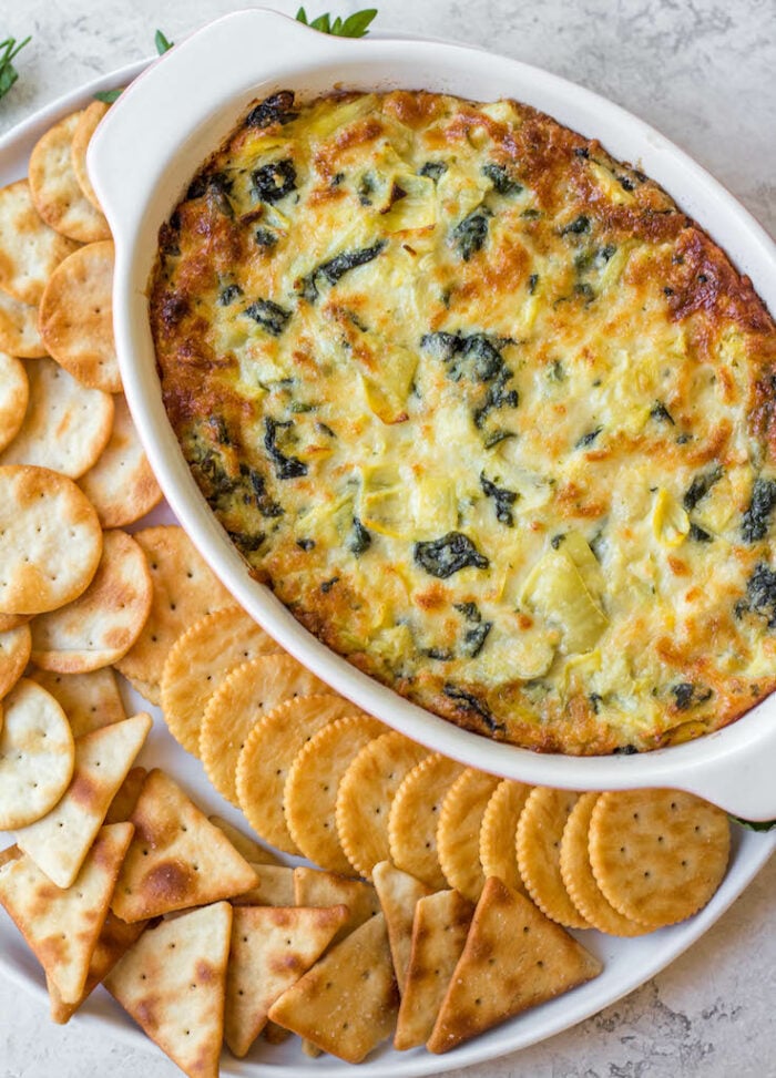 Easy Spinach Artichoke Dip - Whole Kitchen Sink