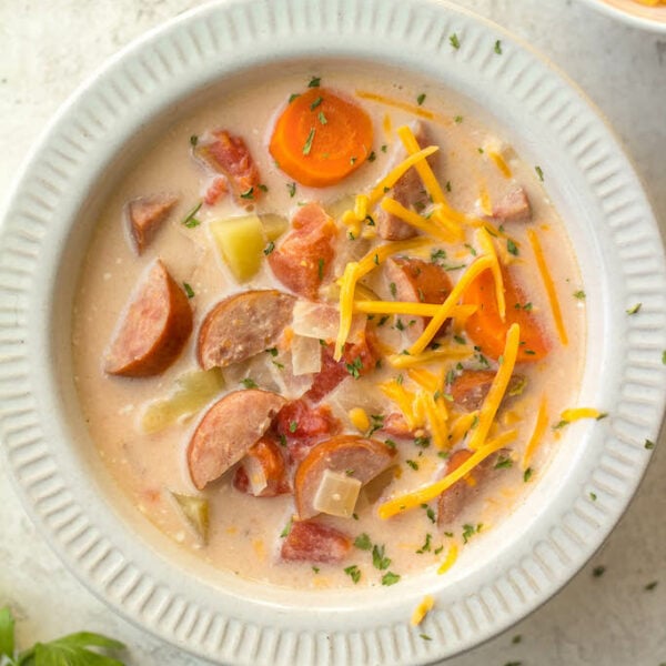 Slow Cooker Cheesy Kielbasa Soup (Gluten Free) Whole Kitchen Sink