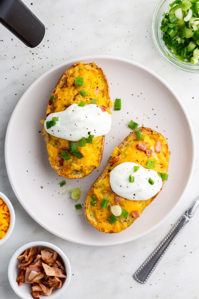 Air Fryer Twice Baked Potatoes Whole Kitchen Sink