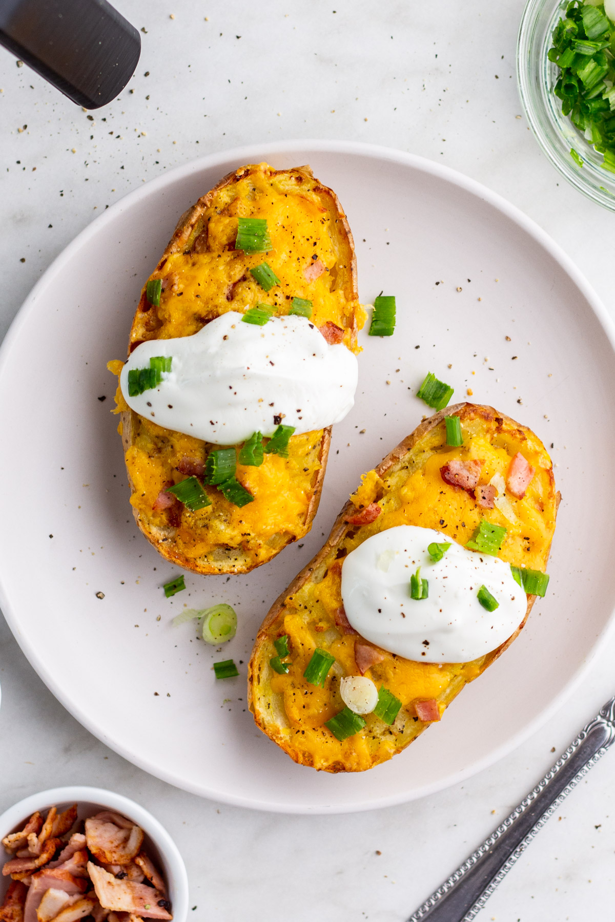 Air Fried Twice Baked Mini Potatoes - Melissa's Healthy Kitchen