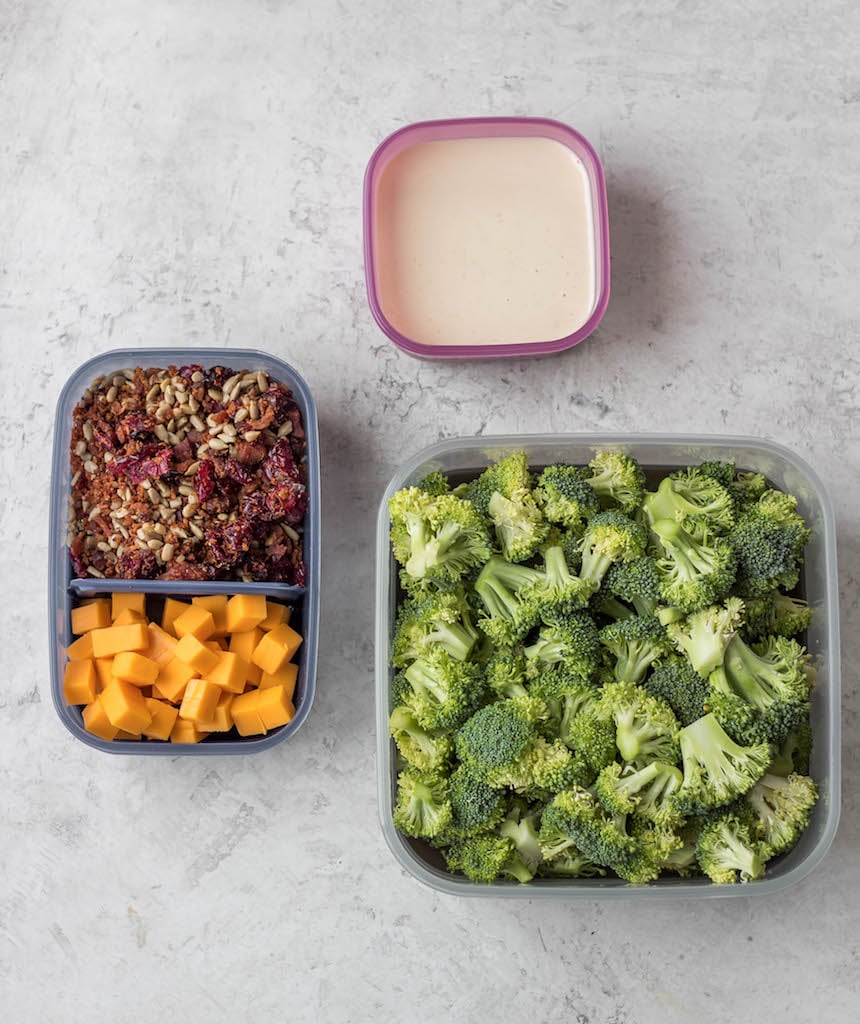 prepare broccoli salad ahead of time