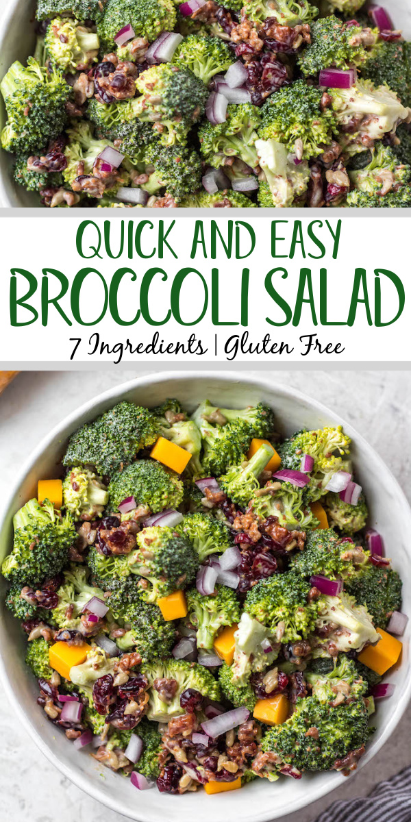 healthy broccoli salad pinterest pin