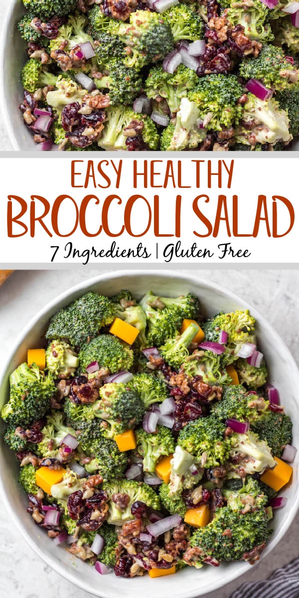 healthy broccoli salad pinterest pin