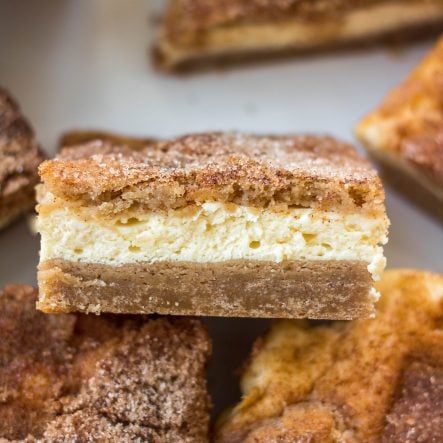 Snickerdoodle Cheesecake Bars (Gluten Free)