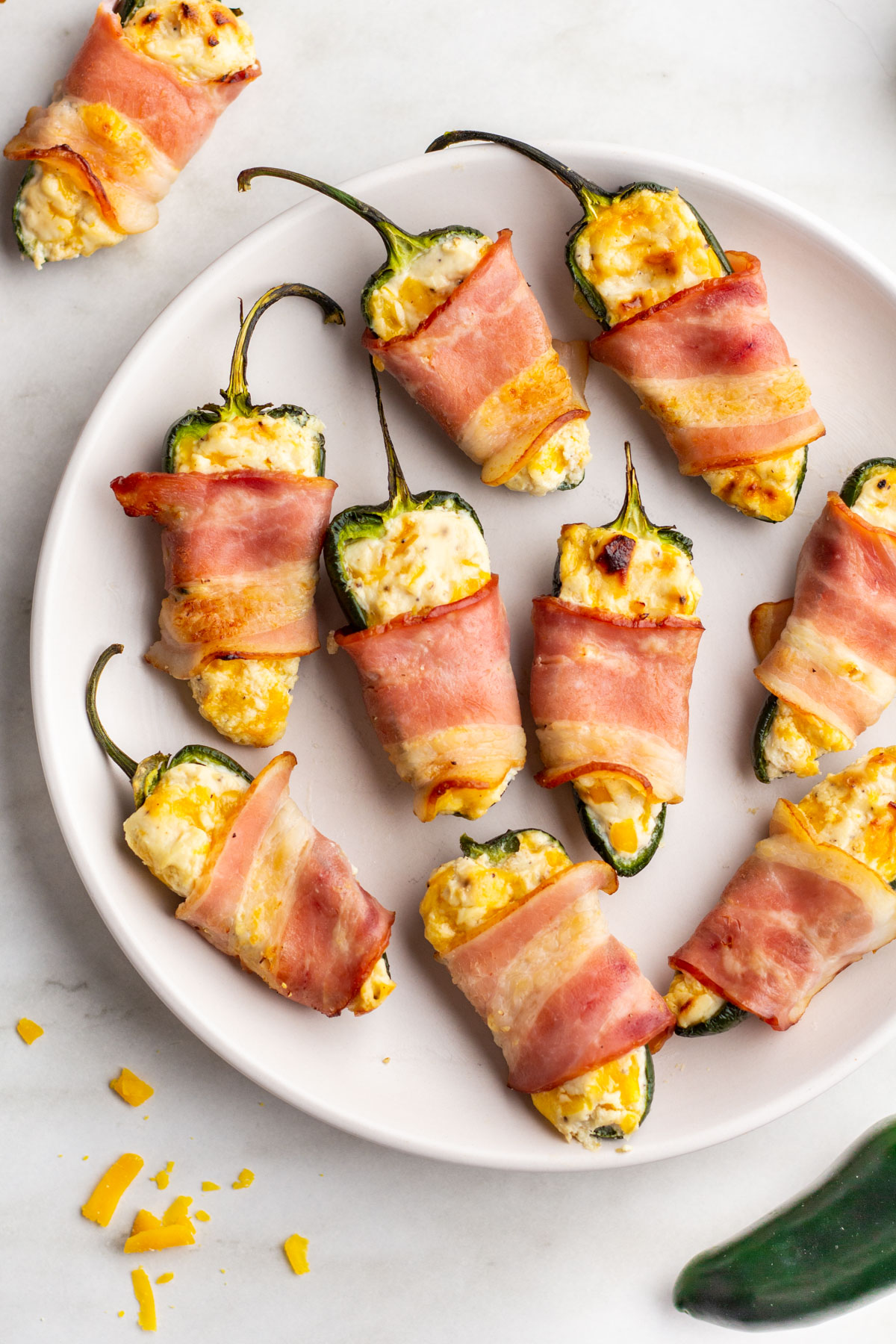 Gluten free bacon wrapped air fryer jalapeno poppers