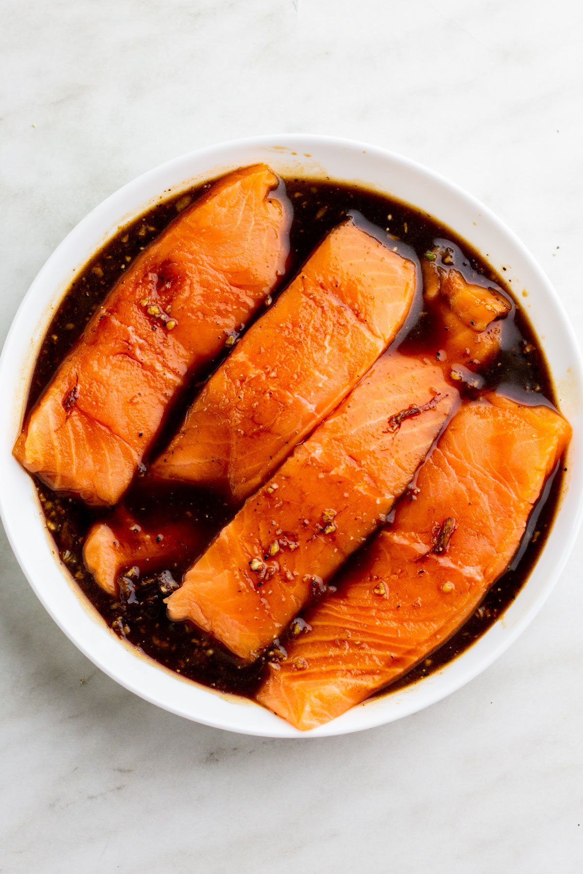 air-fryer-teriyaki-salmon-cooking-process