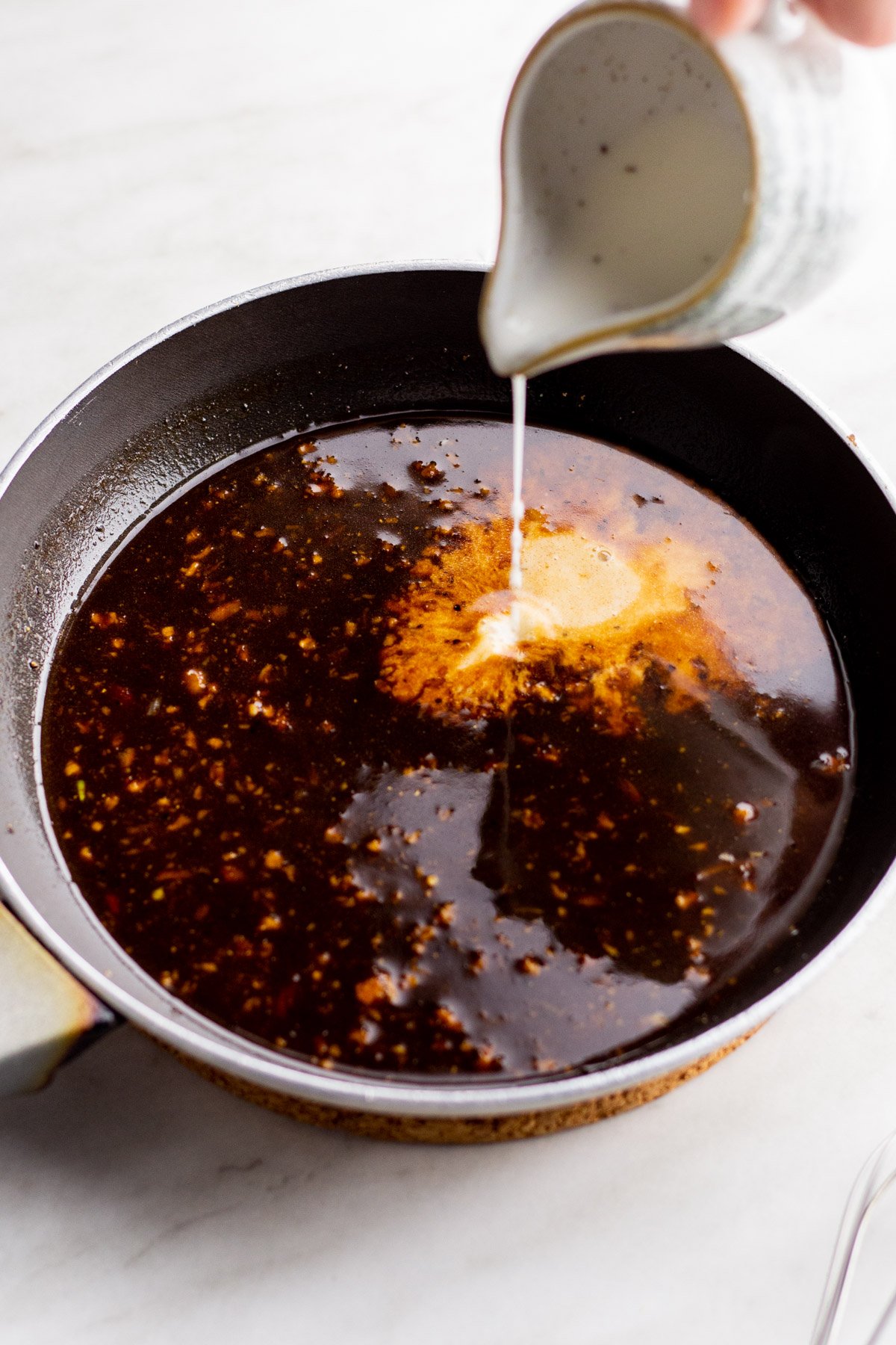 air-fryer-teriyaki-salmon-sauce-cooking-process