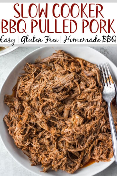 Slow Cooker BBQ Pulled Pork (Homemade BBQ Sauce) - Whole Kitchen Sink