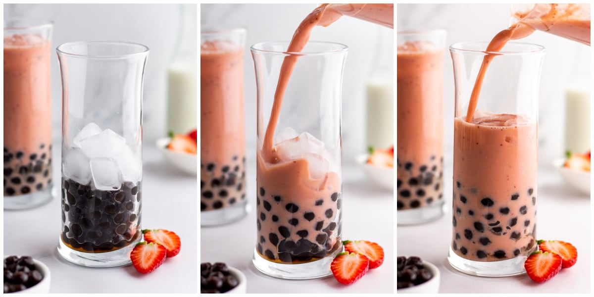 strawberry-boba-tea-process