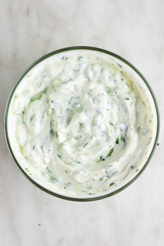 How to Make Easy Homemade Tzatziki Sauce - Whole Kitchen Sink