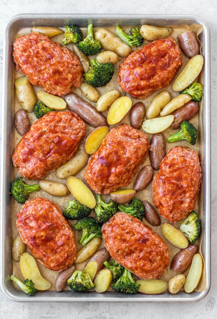 sheet-pan-mini-meatloaf-cooking-steps