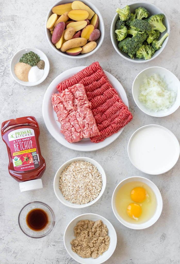 sheet-pan-mini-meatloaf-ingredients