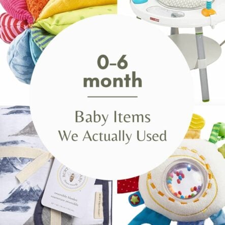 0-6 Month Baby Items We Actually Used